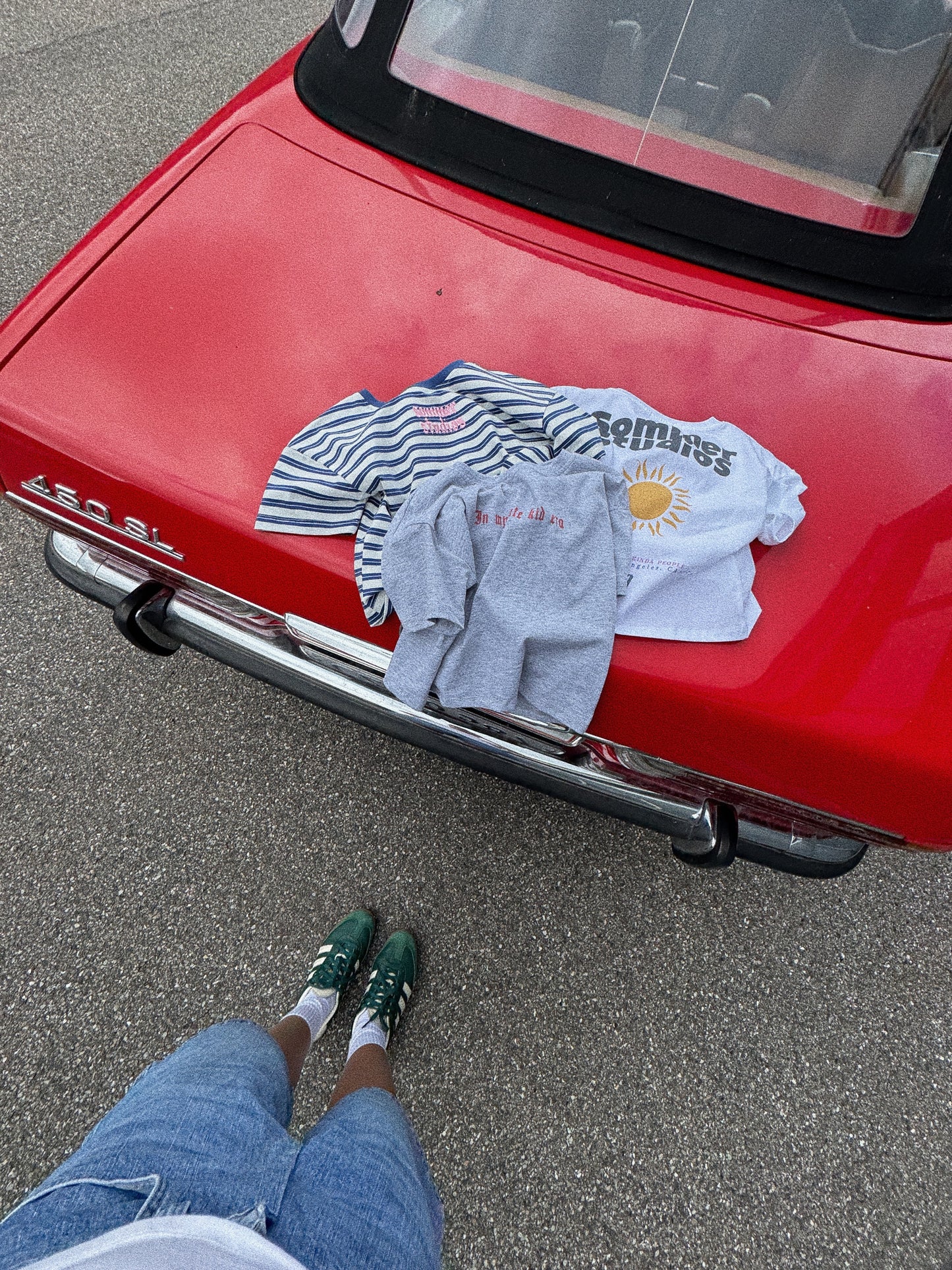 Stripe logo tee